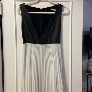 Alice and Olivia Black and white formal dress